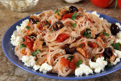Tuna Tomato and Black Olive Notta Pasta Recipe