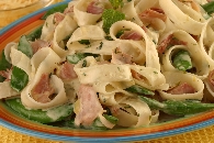 Sugar Snap Peas with Prosciutto and Mint Recipe