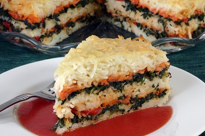 Smoked Salmon and Spinach Strata