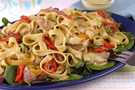 Pasta Salad with Grilled Steak and Peppers Recipe