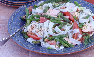 Salmon and Asparagus Pasta Salad