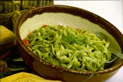 Notta Pasta with Sesame Basil Pesto Recipe